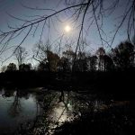 Full Moon over the pond on 2025-11-05